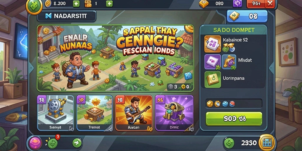 Level yang penuh tantangan dan petualangan menanti.