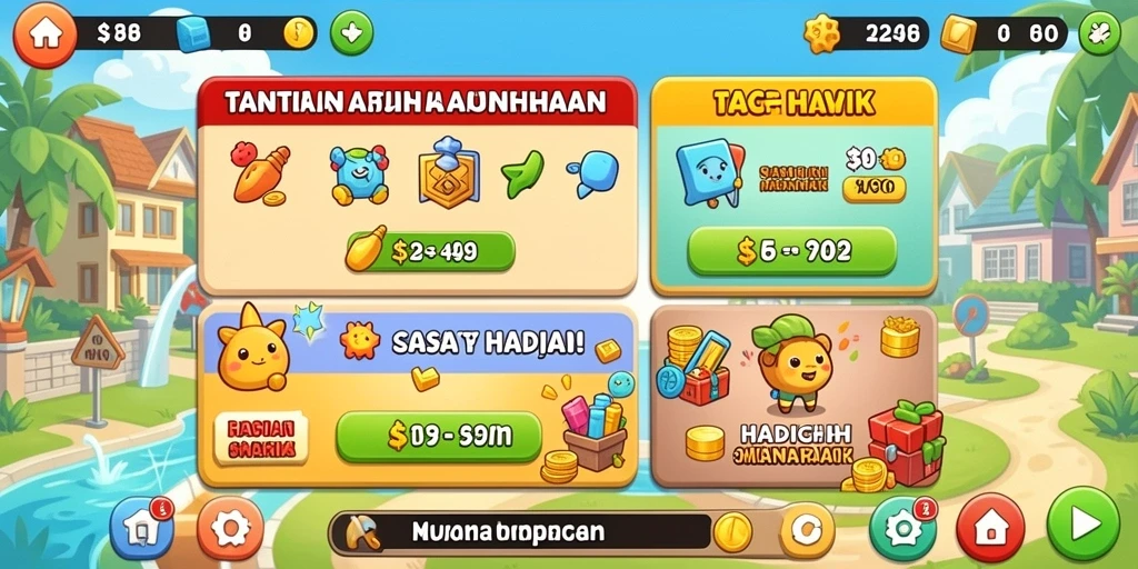 Sistem reward yang menarik untuk pemain.