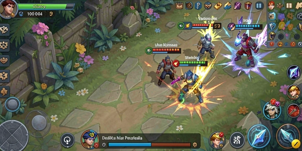 Momen seru saat pemain berinteraksi dalam mode multiplayer.